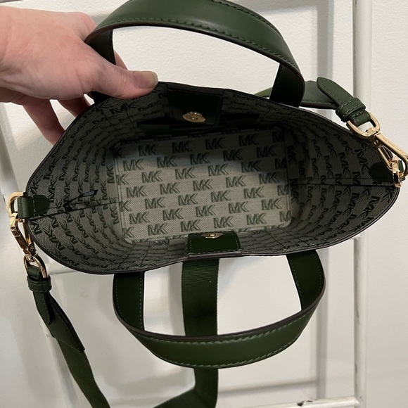 Michael Kors Hadleigh Small Tote NWOT Army Green - Picture 7 of 13